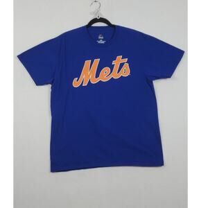 New York Mets Short Sleeve T Shirt, #34 Syndergaard, Men's Size L PRE-OWNED